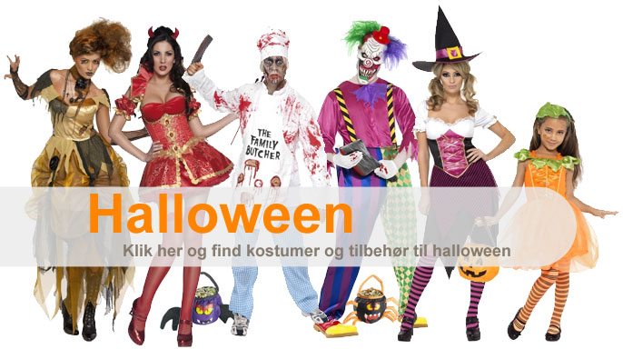 k&oslash;b uhyggelige halloween kostumer her