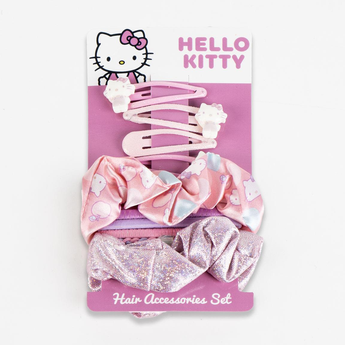 Hello Kitty Hårtilbehørssæt Lyserød (17 x 10 x 1 cm) | Hello Kitty Tilbehørskit - Temashop
