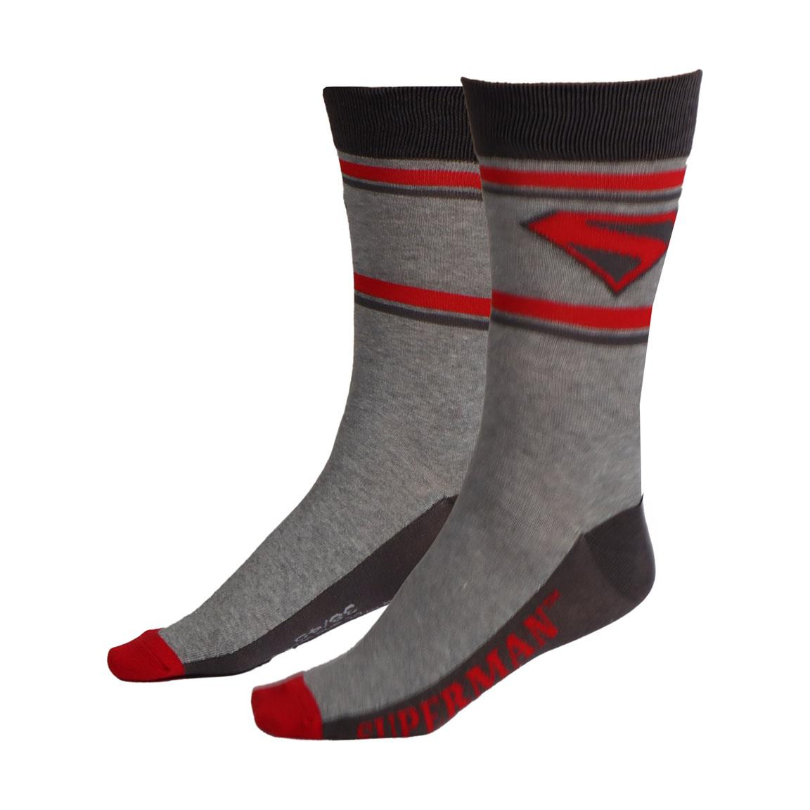 Superman Strømper Grå 38-45 (38-45) | Superman Strømper / Strømpebukser / Knæstrømper - Temashop