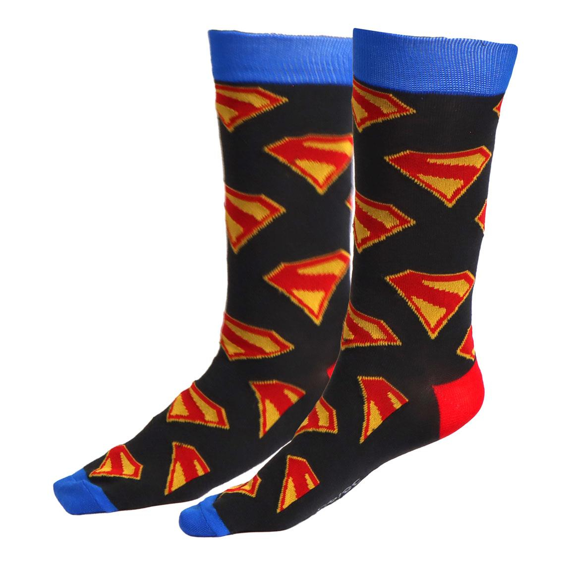 Superman Mønster Strømper 38-45 (38-45) | Superman Strømper / Strømpebukser / Knæstrømper - Temashop