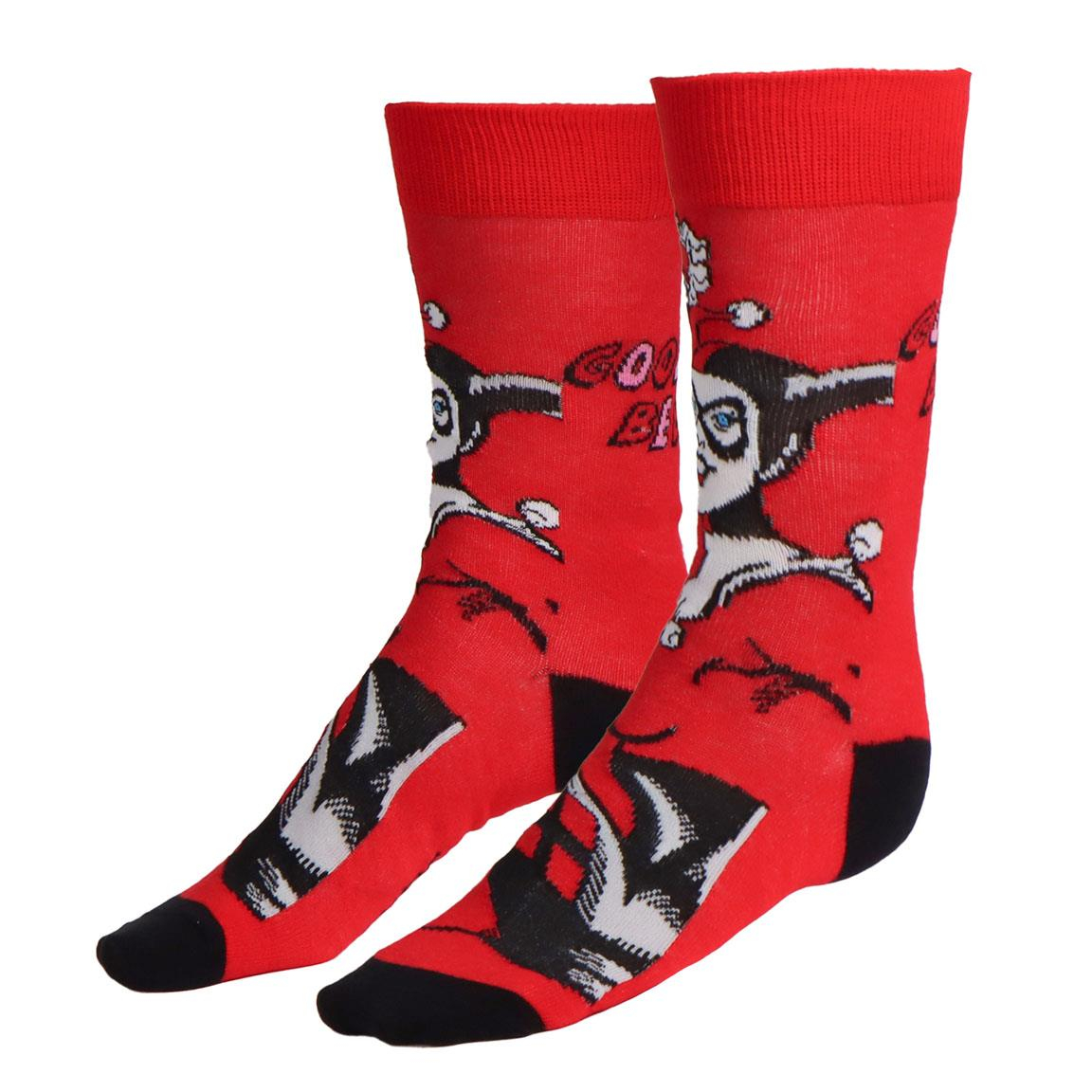 Harley Quinn Strømper 36-43 (36-43) | Harley Quinn Strømper / Strømpebukser / Knæstrømper - Temashop