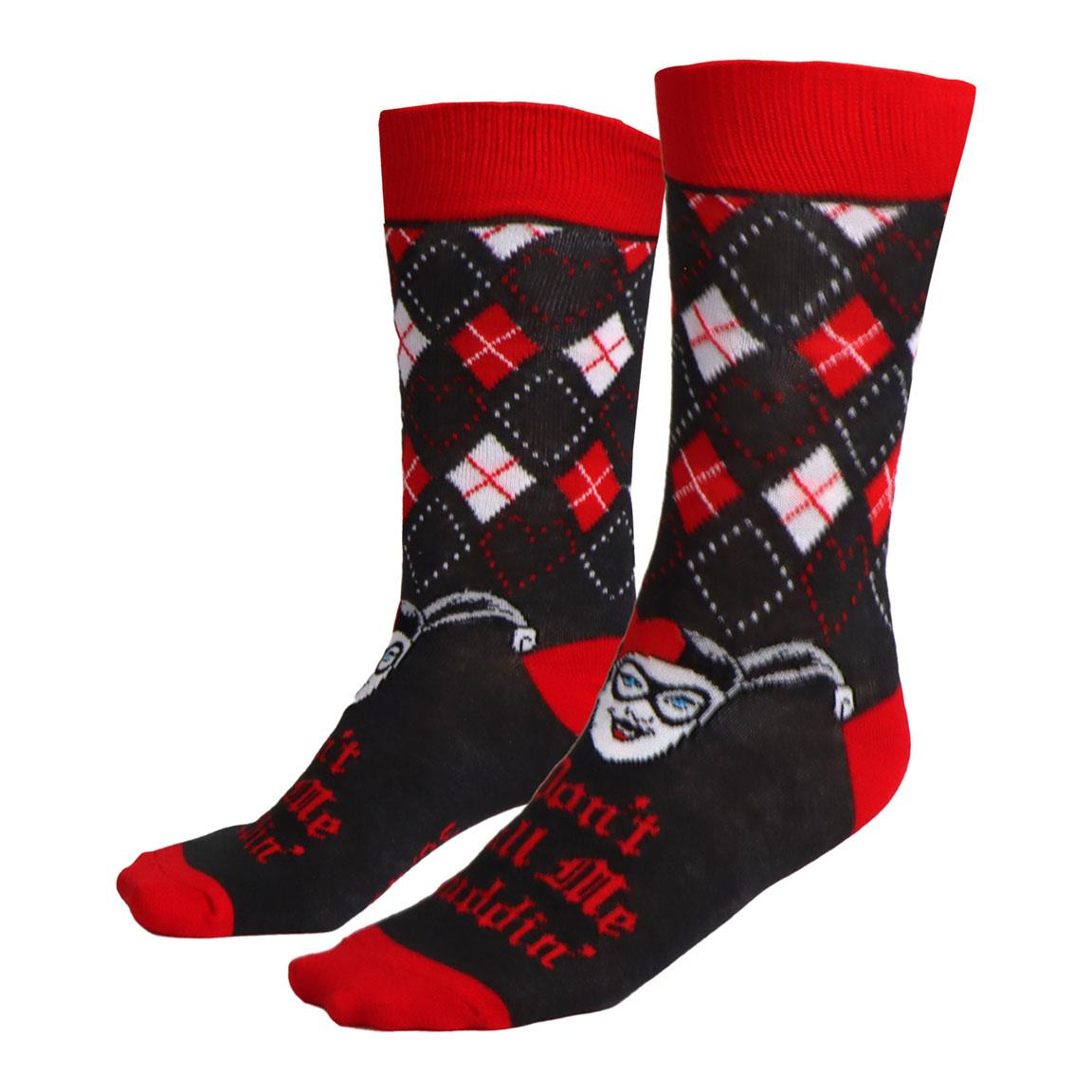 Harley Quinn Harlekin Strømper 36-43 (36-43) | Harley Quinn Strømper / Strømpebukser / Knæstrømper - Temashop
