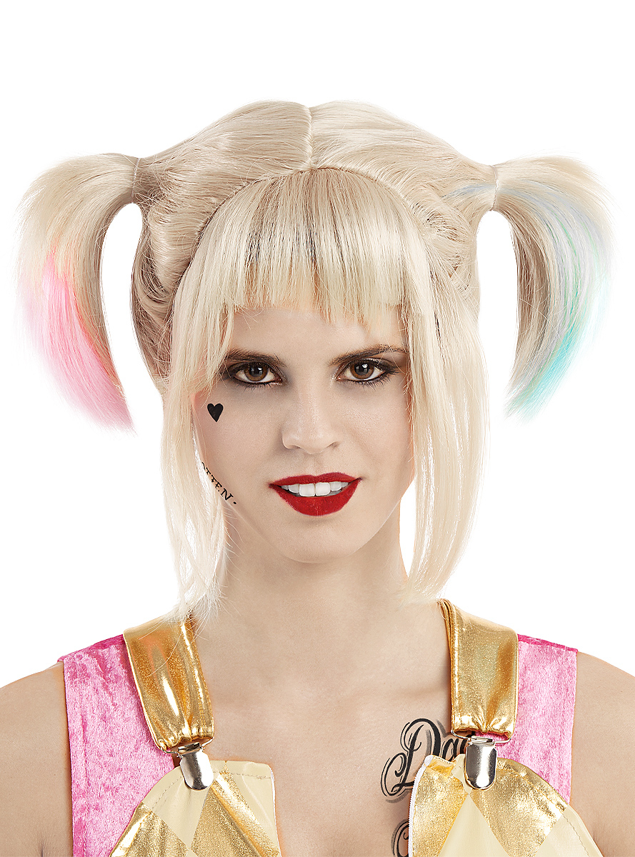 Harley Quinn Birds Of Prey Paryk | Harley Quinn Paryk - Hovedtilbehør - Temashop