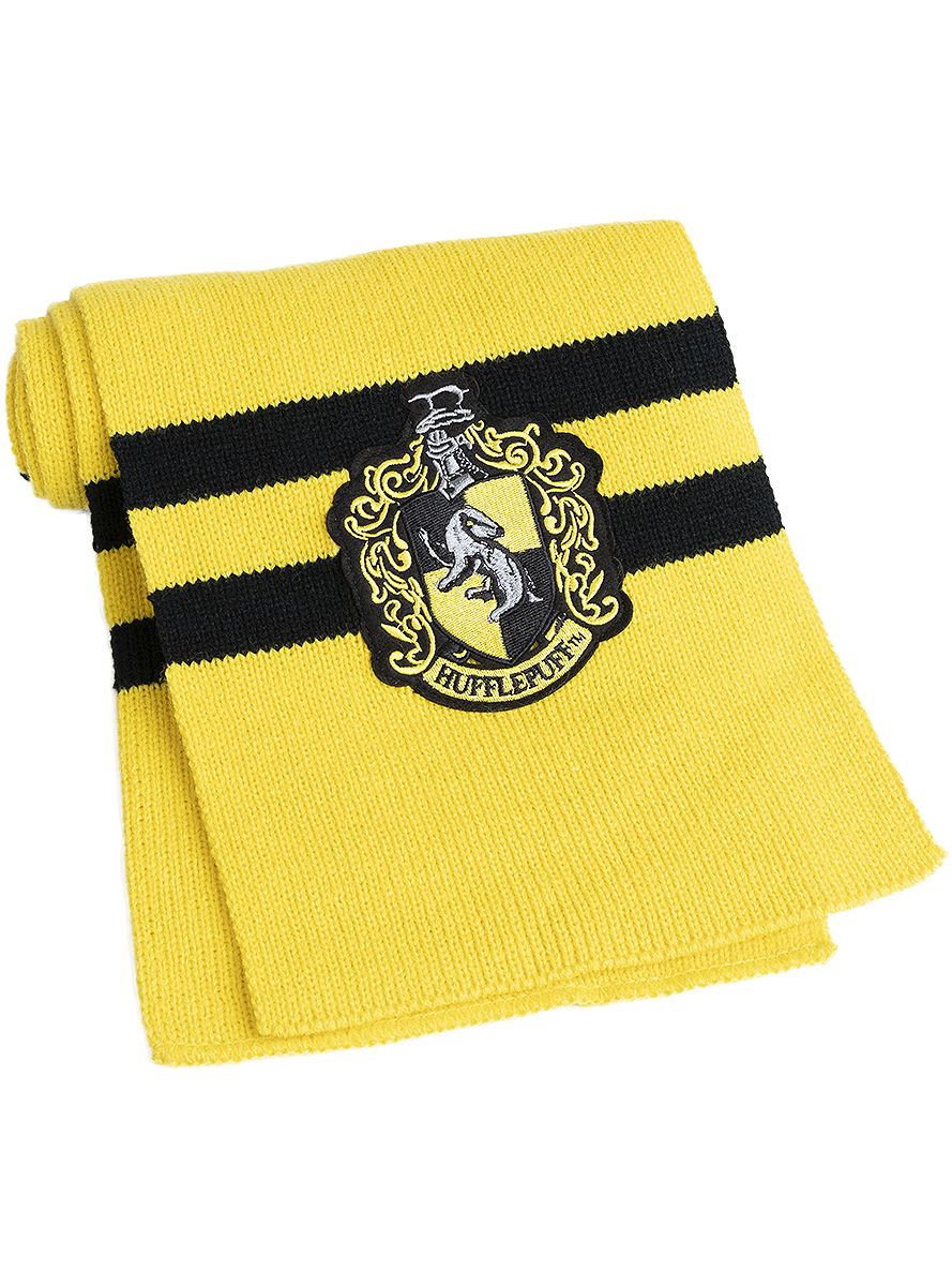 Harry Potter Hufflepuff Tørklæde (150 x 18 cm) | Harry Potter Tørklæde - Beklædning - Temashop