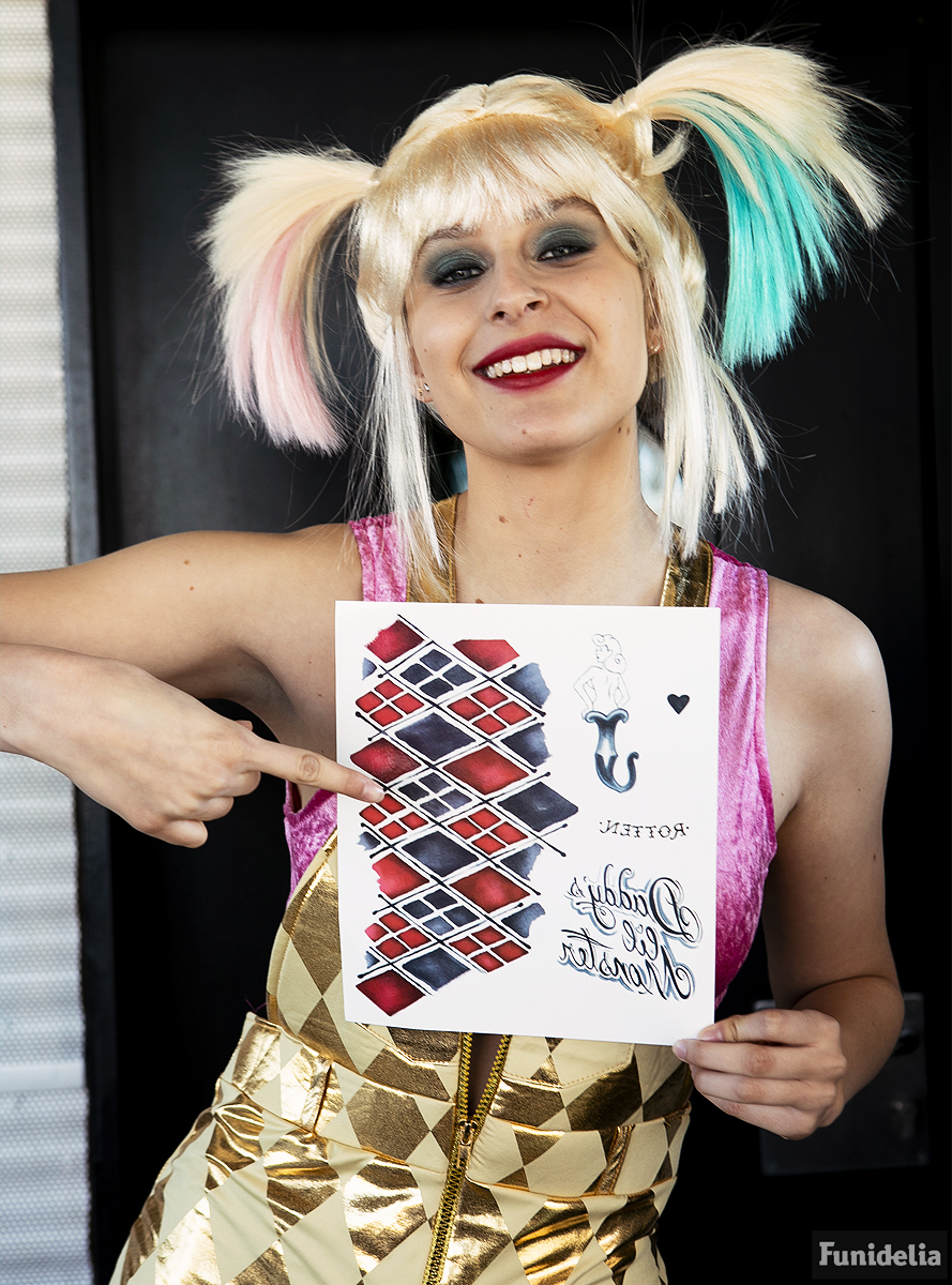 Suicide Squad Harley Quinn Falske Tatoveringer | Harley Quinn Falske tatoveringer - Festtilbehør - Temashop