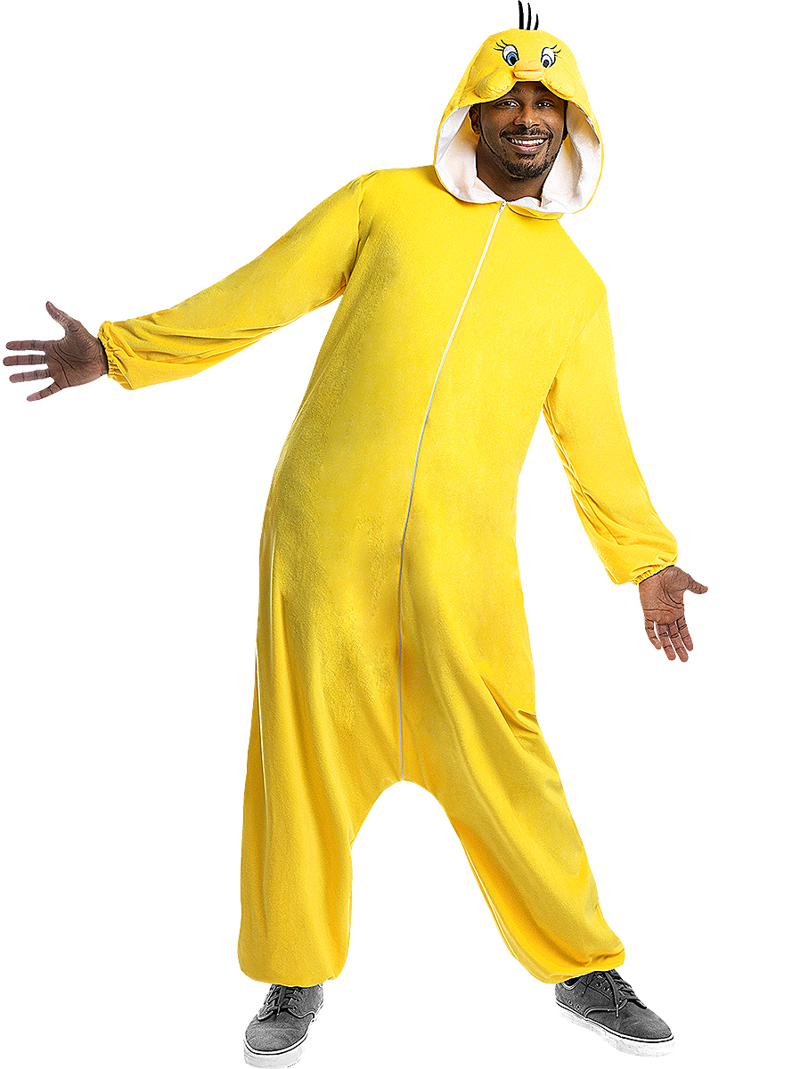 Looney Tunes Tweety Kostume - Børne TV kostume til voksne i størrelserne S-XL | Looney Tunes kostume til mænd - Temashop