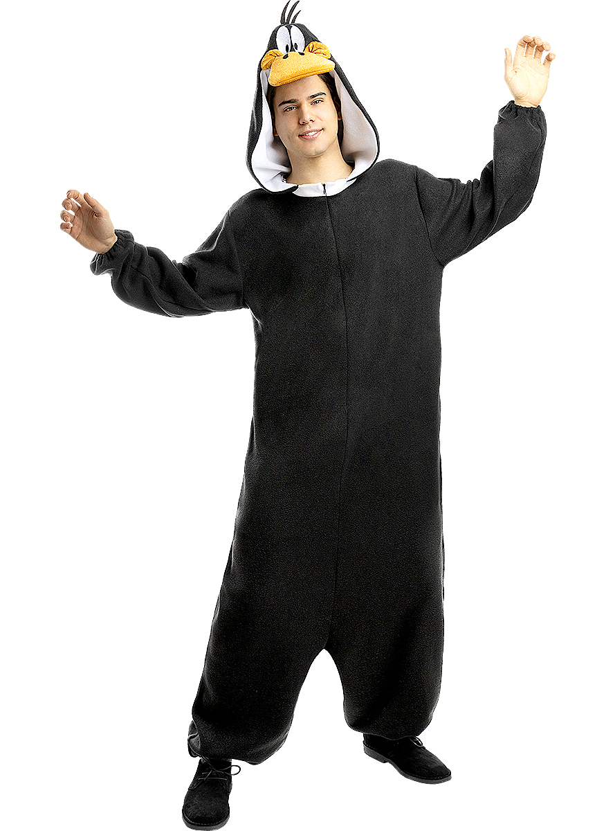 Looney Tunes Daffy Duck Kostume - Børne TV kostume til voksne i størrelserne S-XL | Looney Tunes kostume til mænd - Temashop