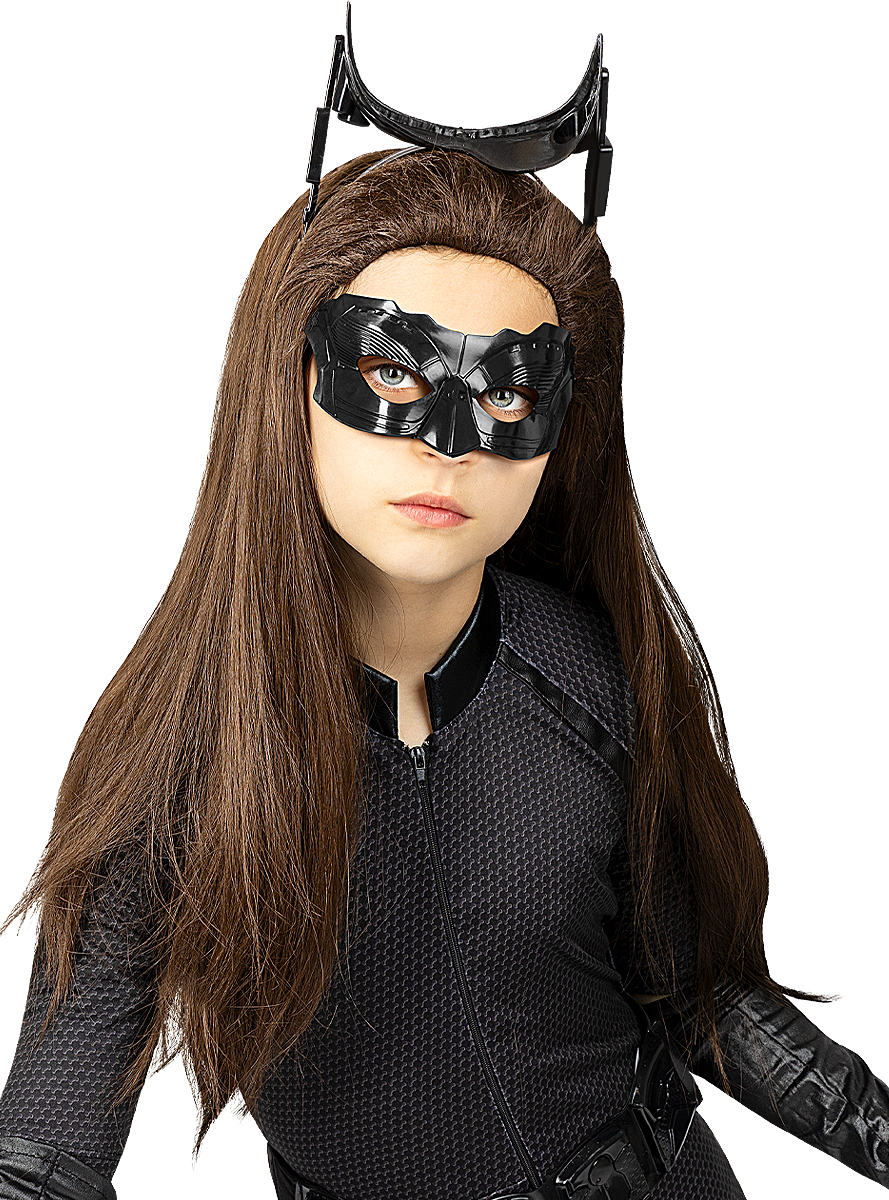 Batman Catwoman Børneparyk | Catwoman Paryk - Hovedtilbehør - Temashop