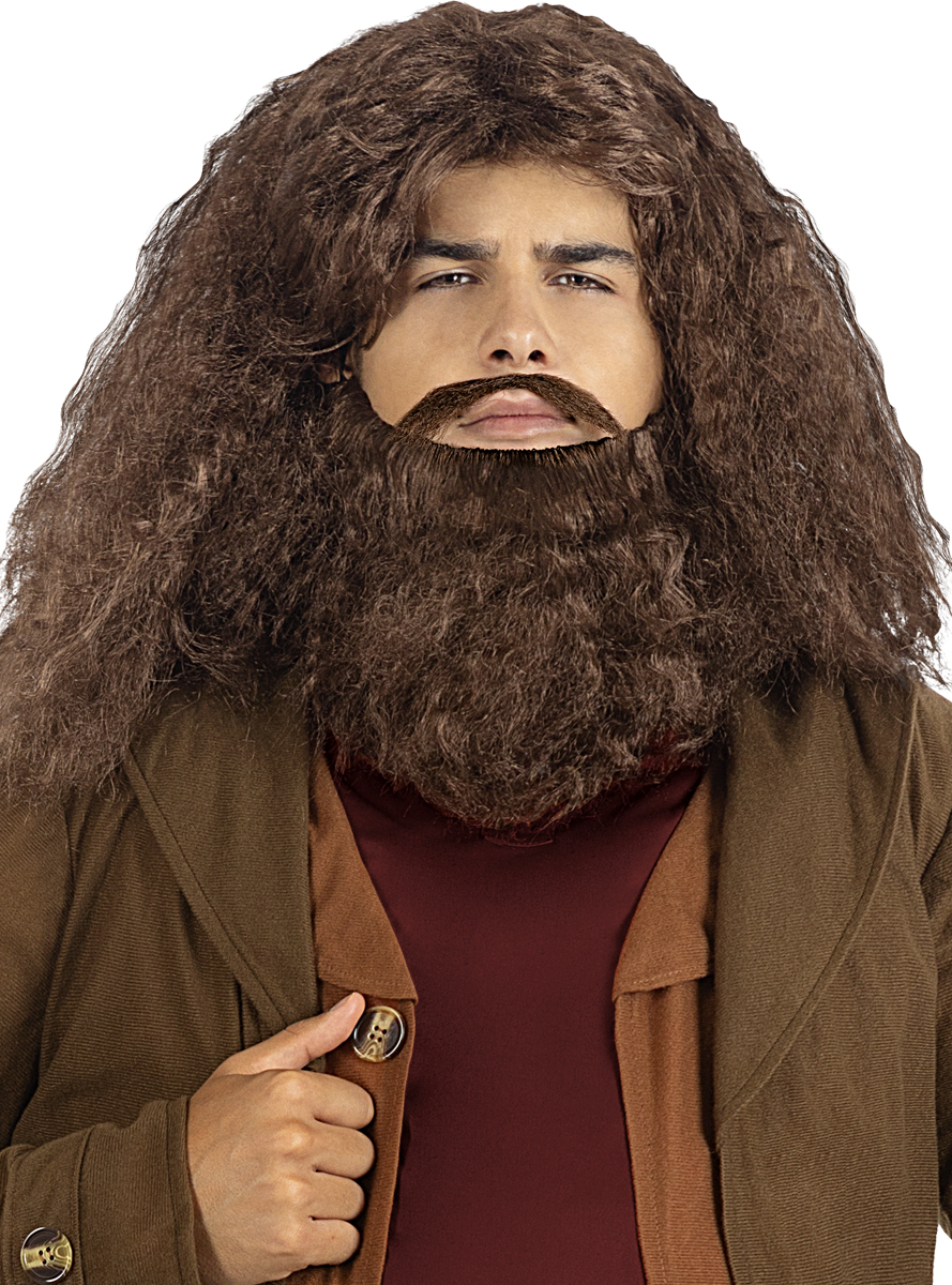 Harry Potter Hagrid Paryk & Skæg | Harry Potter Paryk - Hovedtilbehør - Temashop