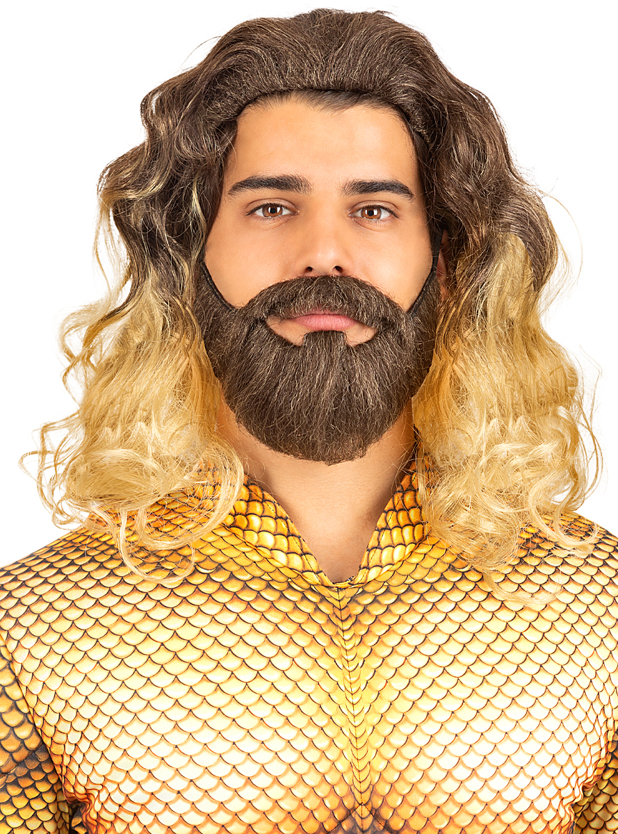Aquaman Paryk & Skæg | Aquaman Paryk - Hovedtilbehør - Temashop