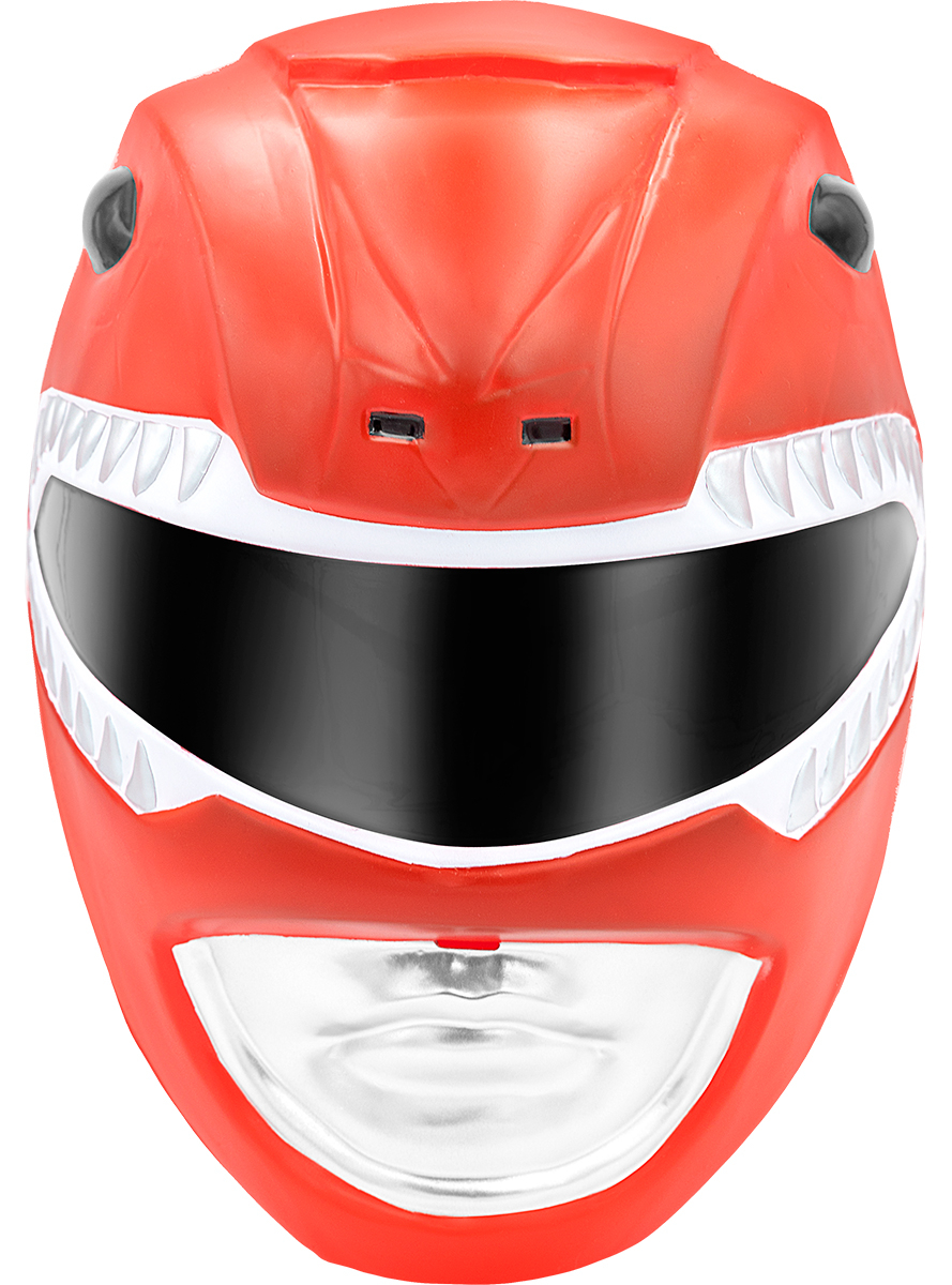 Power Rangers Rød Hjelm | Power Rangers Hat / Hue / Hjelm - Hovedtilbehør - Temashop