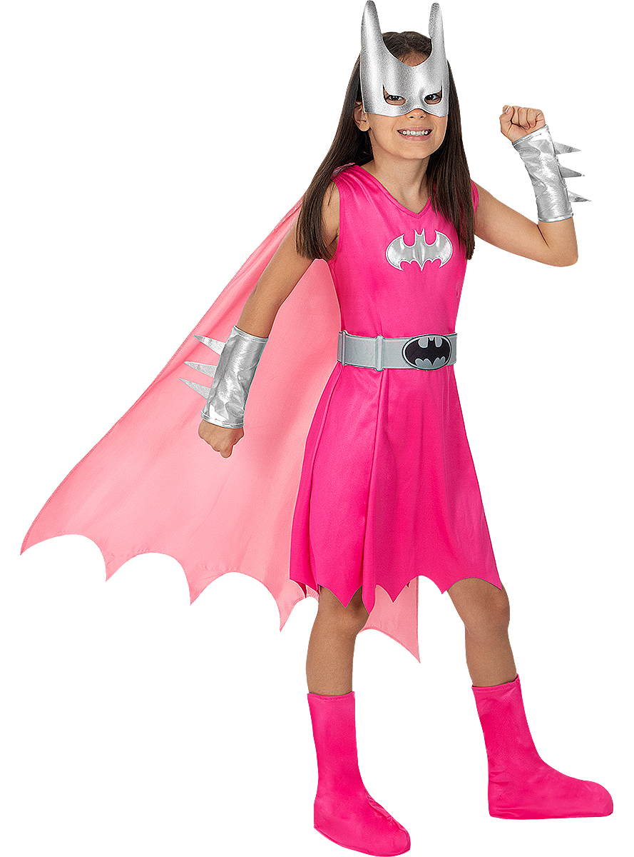 BatmanÂ® Batgirl Børnekostume Lyserød