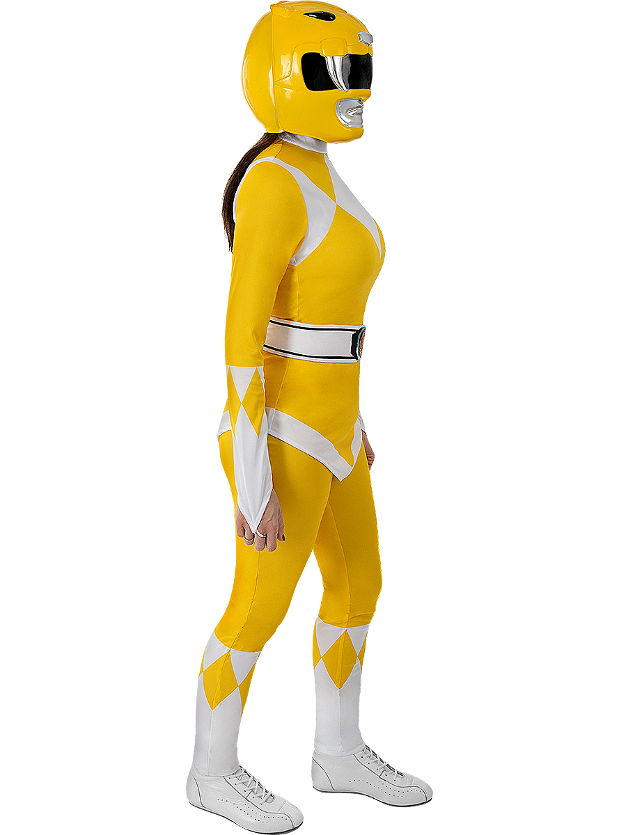 Power Rangers Gul Hjelm | Power Rangers Hat / Hue / Hjelm - Hovedtilbehør - Temashop