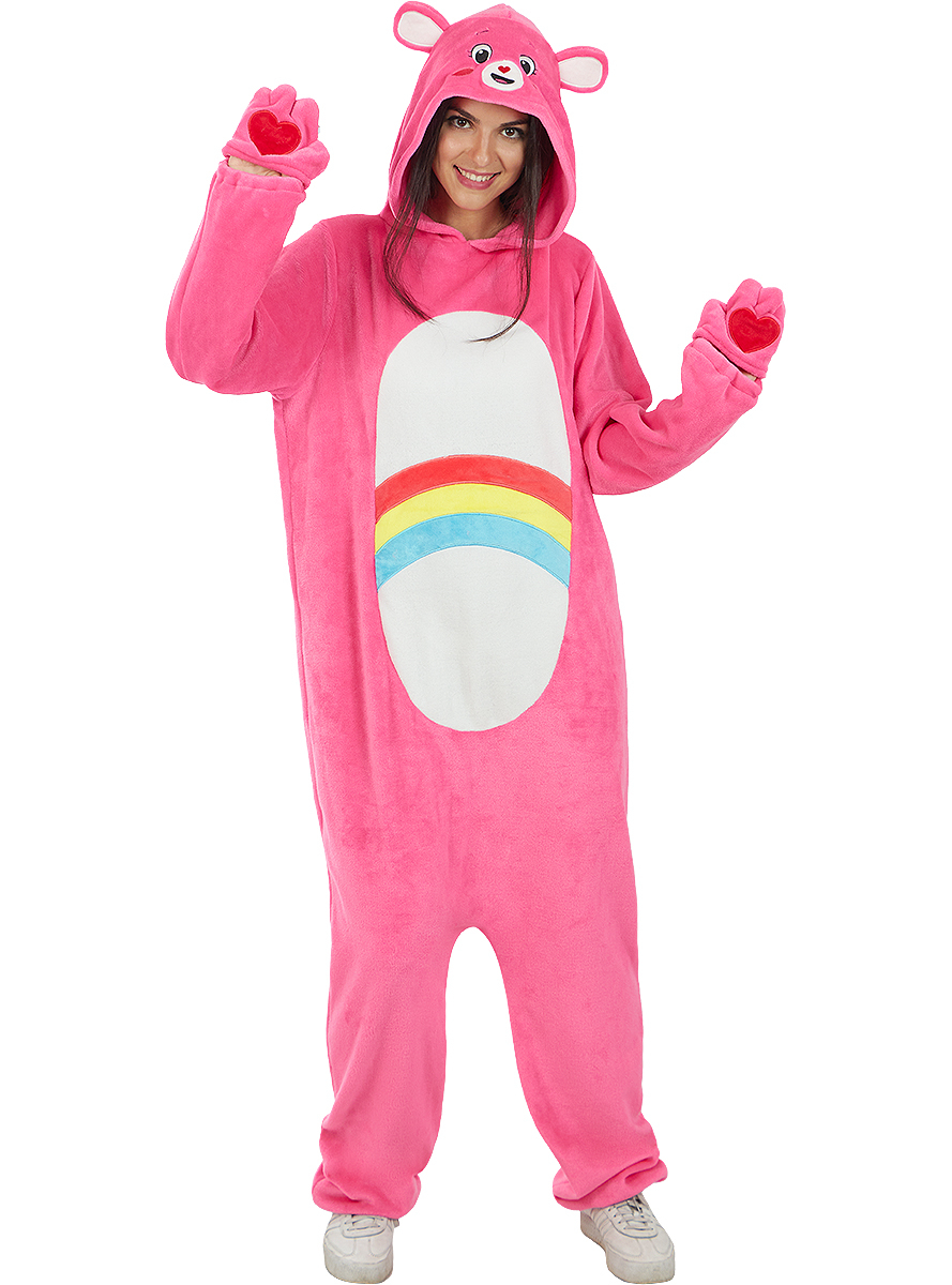 Care Bears Cheer Bear Kostume - TV-serier / Film kostume til voksne i størrelserne S-XL | Krammebjørnene kostume til kvinder - Temashop