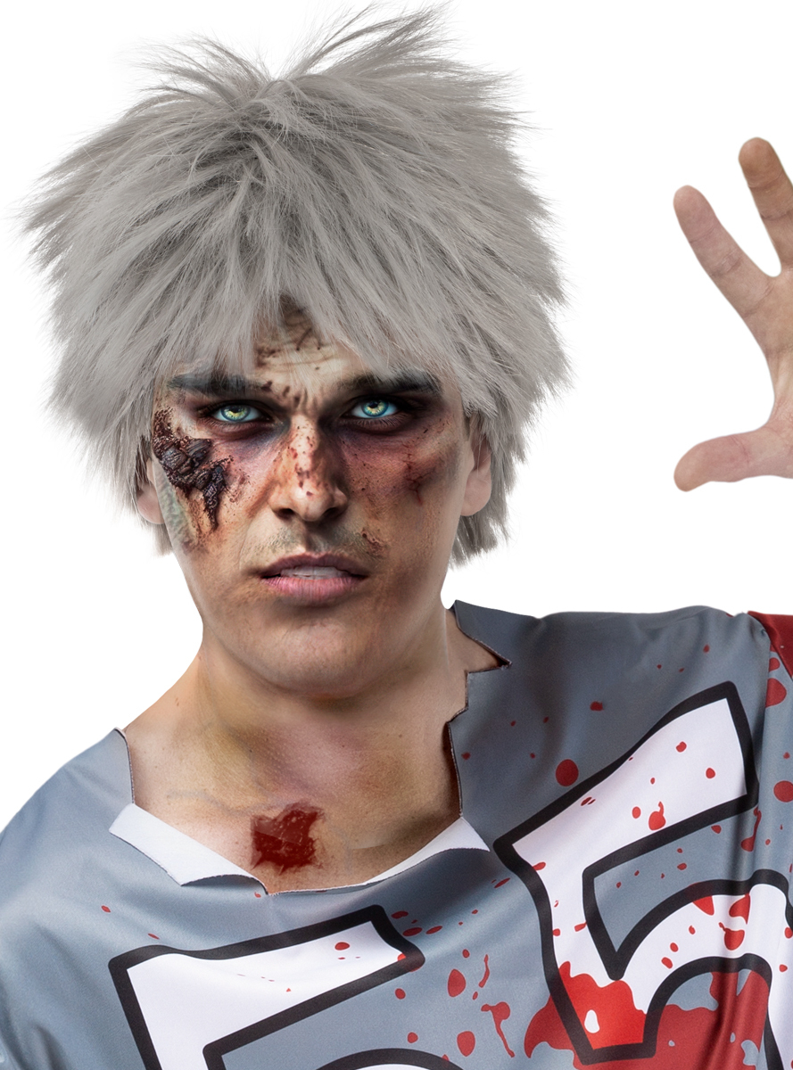 Zombie Paryk Grå | Zombie Paryk - Hovedtilbehør - Temashop