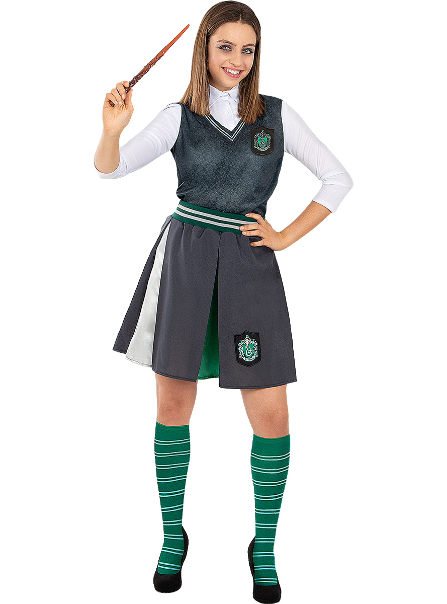 Harry Potter Slytherin Knæstrømper | Harry Potter Strømper / Strømpebukser / Knæstrømper - Beklædning - Temashop