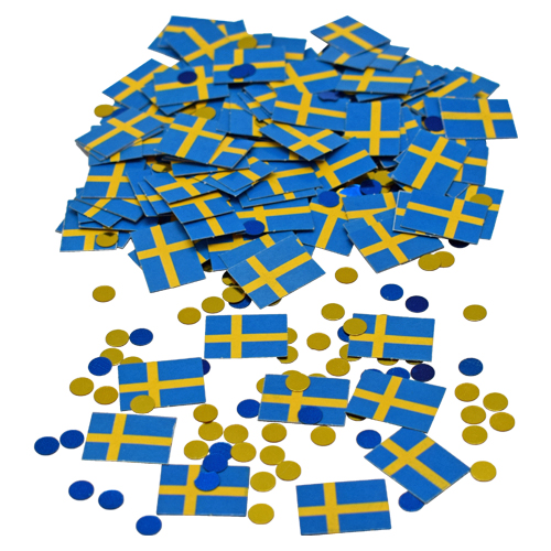 Sverige Strøflag - 1 pose (20 g) | Sverige Konfetti - Temashop
