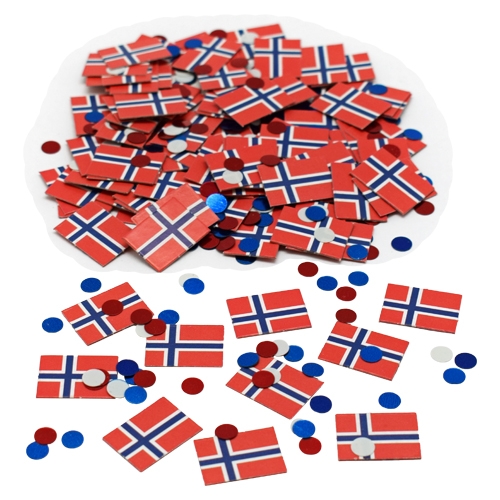 Norge Strøflag - 1 pose (20 g) | Norge Konfetti - Temashop
