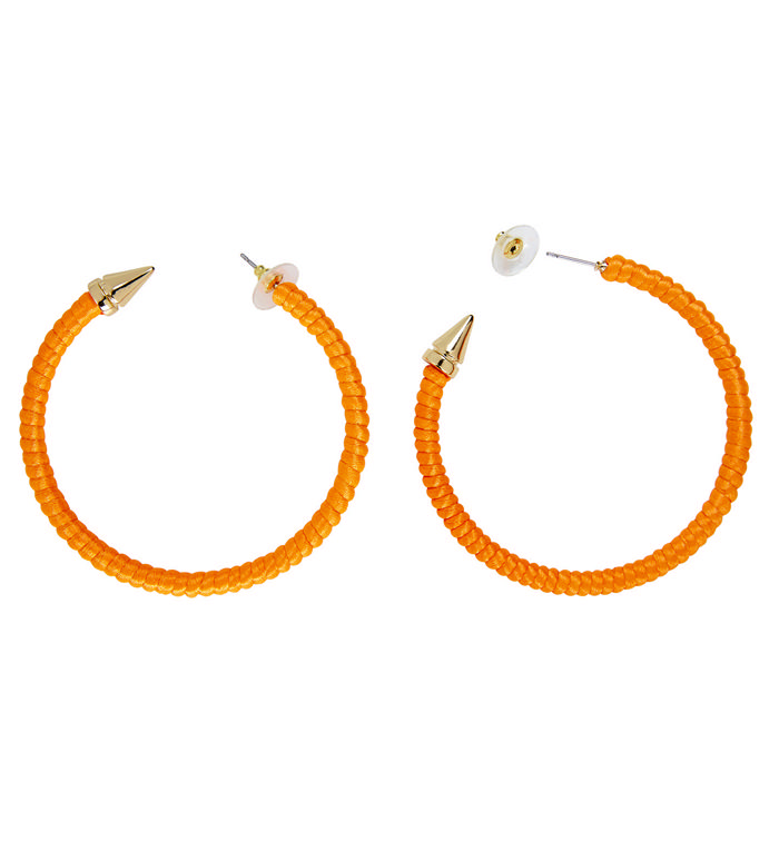 80'er Hoops Øreringe Neonorange | 80'erne Totally Øreringe - Smykker - Temashop