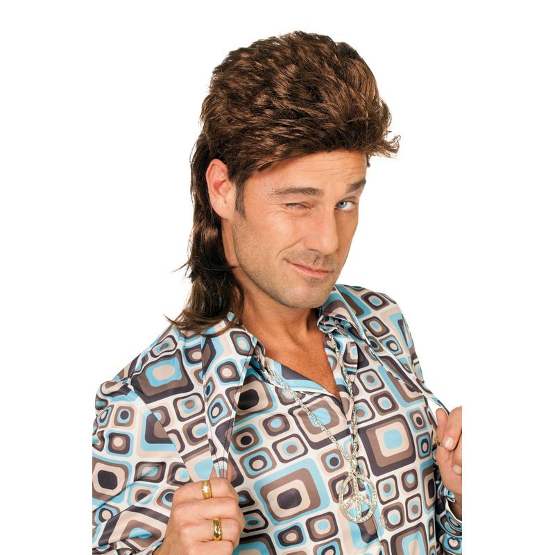 80'er Mullet Paryk Brun