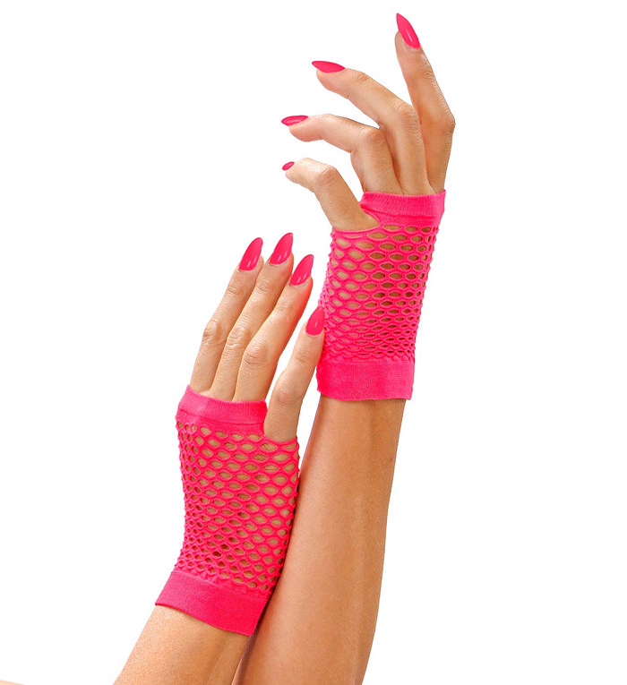 80'er Nethandsker Pink | 80'erne Totally Handsker - Beklædning - Temashop