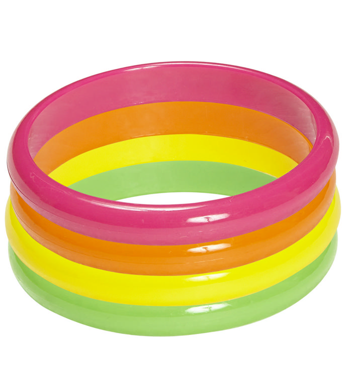 80'er Party Armbånd Neon | 80'erne Totally Armbånd - Beklædning - Temashop