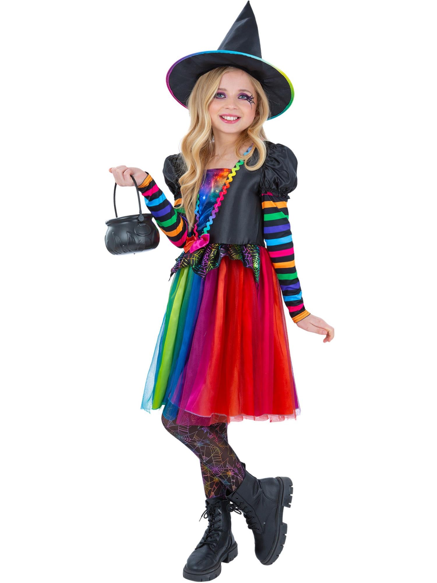 Heks Børnekostume Regnbue