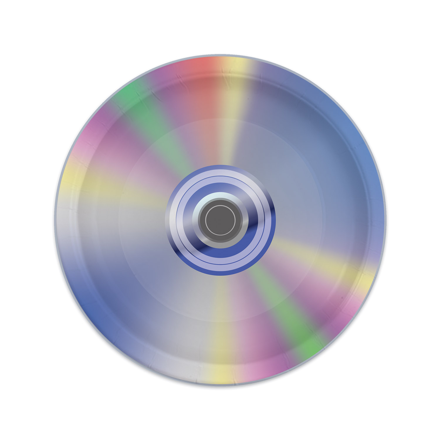 90'er Cd'er Tallerkener - 8 stk (23 cm) | 90'erne Retro Tallerkner - Temashop