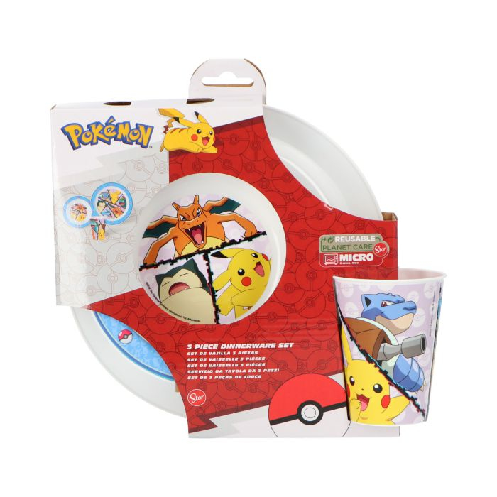 Pokémon Tallerkner & Krus (14 x 25 x 8 cm) | Pokemon Tallerkner - Temashop