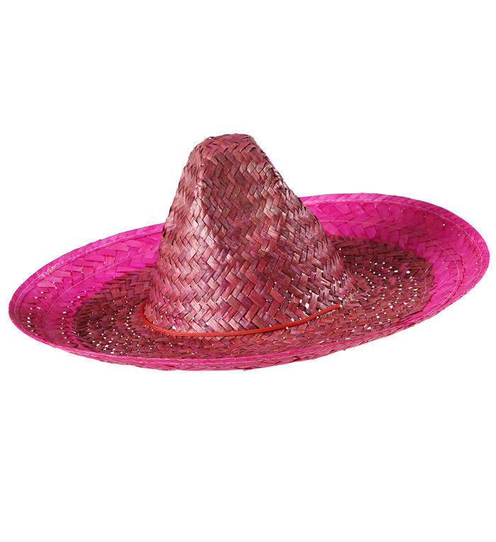 Abella Sombrero Pink | Fiesta Hat / Hue / Hjelm - Hovedtilbehør - Temashop