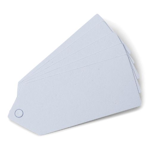 Perforerede Etiketter Lyseblå - 24 stk (5 x 2 cm) | Lyseblåt Tema Gavetilbehør - Temashop
