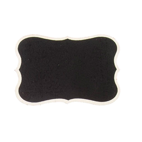 Vintage Tavle Sort/Hvid - 1 stk (7 x 5 cm) | Vintage theme Tavler - Temashop