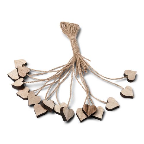 Træhjerter Servietringe Med Snor