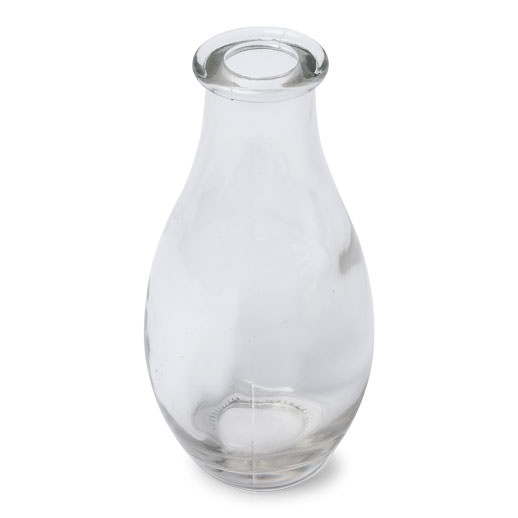Flaskeformet Glasvase Klar - 1 stk (14 x 7 cm) - Temashop