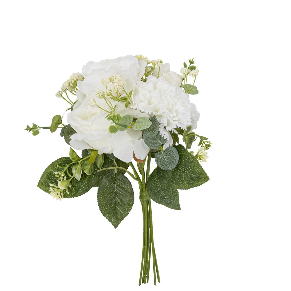 Kunstig Blomsterbuket Hvid/Grøn