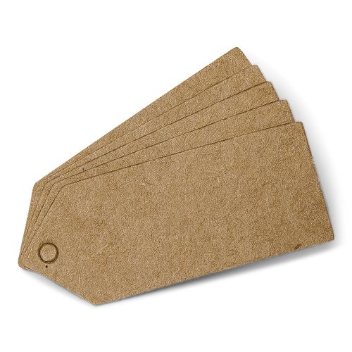 Perforerede Etiketter Kraft - 24 stk (5 x 2 cm) - Temashop