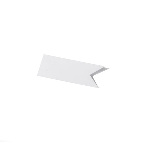 Vimpelformede Etiketter Hvid - 24 stk (6,5 x 2,5 cm) | Hvidt tema Gavetilbehør - Temashop