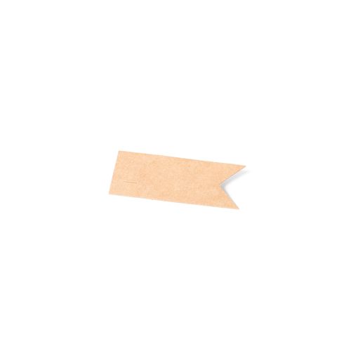 Vimpelformede Etiketter Kraftpapir - 24 stk (6,5 x 2,5 cm) - Temashop