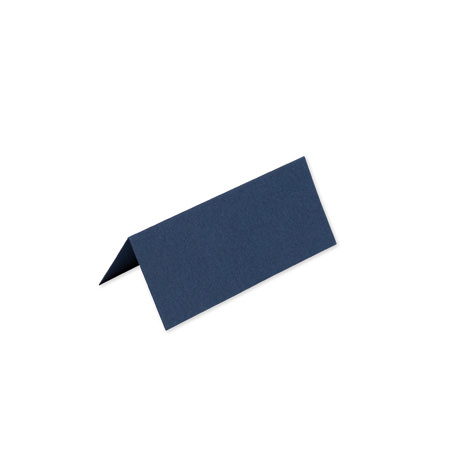 Foldede Bordkort Marineblå - 10 stk (9,5 x 4 cm) | Blåt tema Bordnumre / bordkort / holdere - Temashop