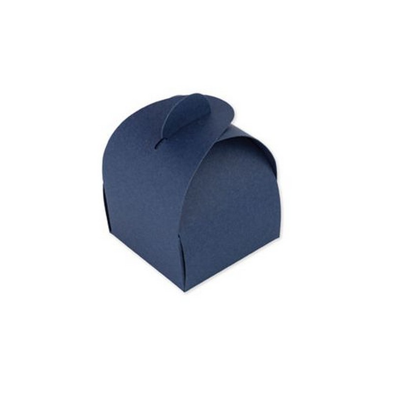 Runde Æsker Marineblå - 10 stk (5 x 7 cm) | Blåt tema Æsker - Temashop