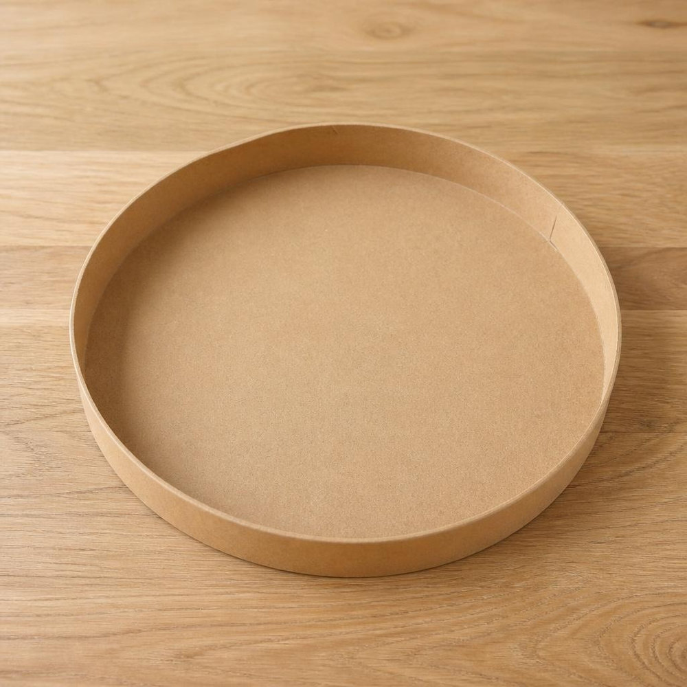Rundt Serveringsfad Kraft - 1 stk (Ø 30 x 4 cm) - Temashop