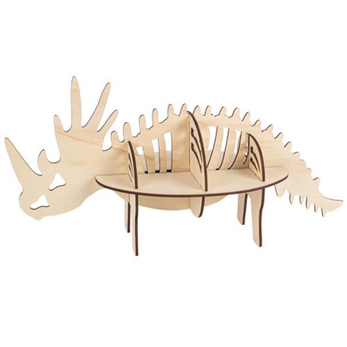 Dinosaur Display Stativ I Træ - 1 stk (58,5 x 24 x 30 cm) | Dinosaurus Display / Stativer - Temashop