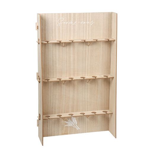 Træ Præsentoir Med Glasholdere - 1 stk (95 x 60 x 18 cm) | Drinks Display / Stativer - Temashop