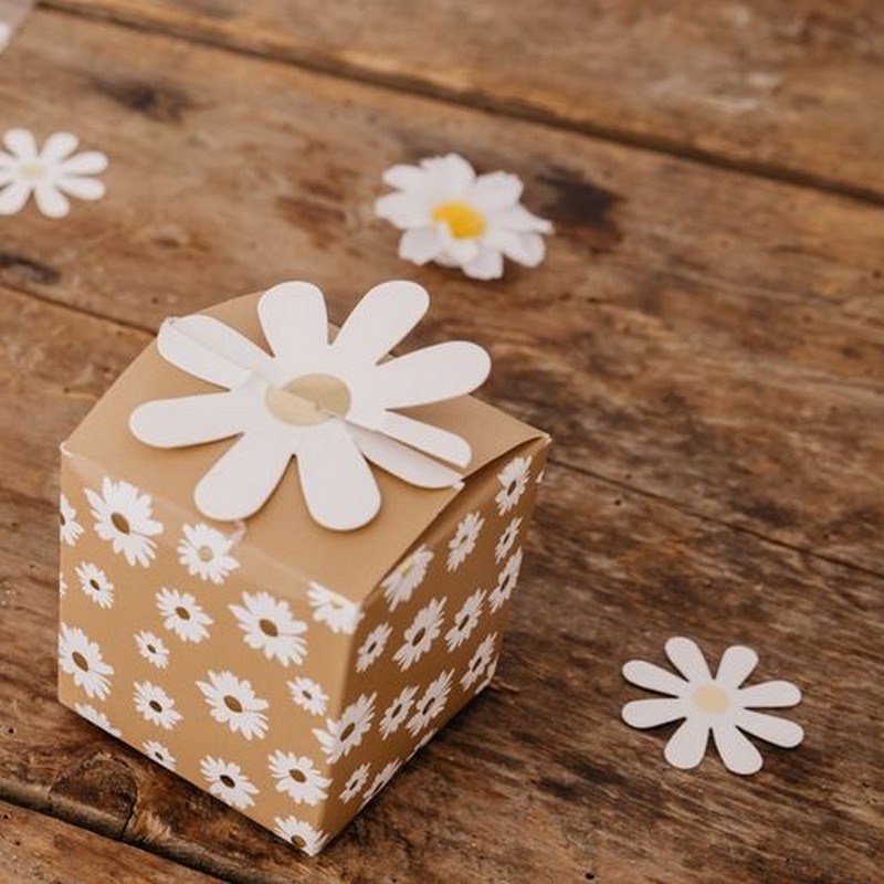 Marguerit Æsker - 10 stk (5 x 5 cm) | Blomst Æsker - Temashop