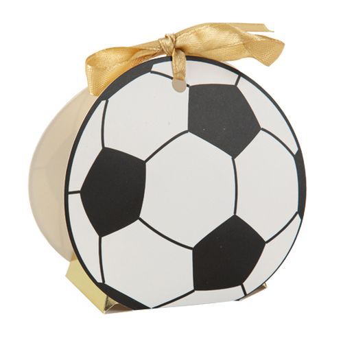 Fodbold Gaveæsker Med Satinbånd - 8 stk (8,5 x 9 cm) | Fodbold Æsker - Temashop