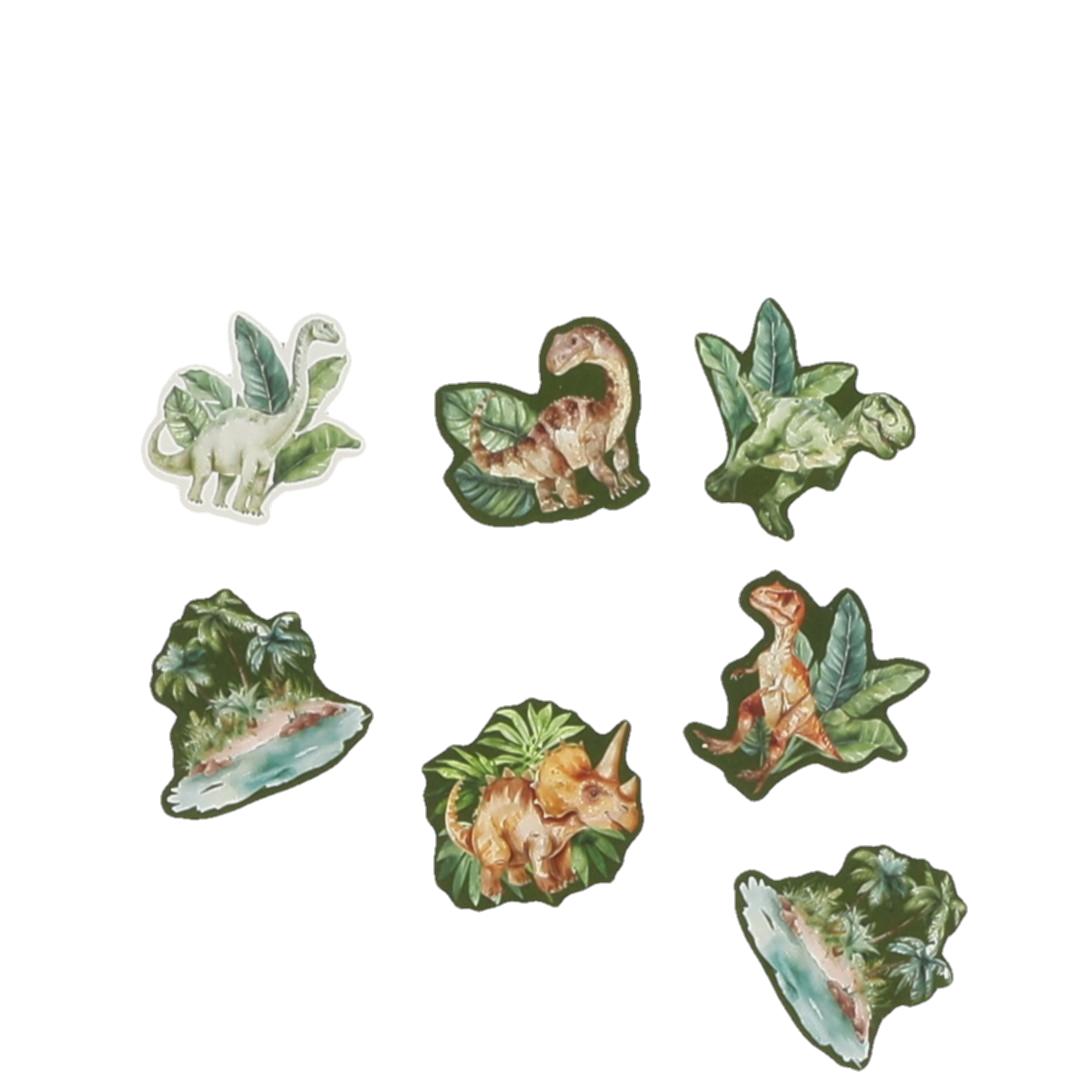 Dinosaur Bordkonfetti - 50 stk (3 cm) | Dinosaurus Konfetti - Temashop