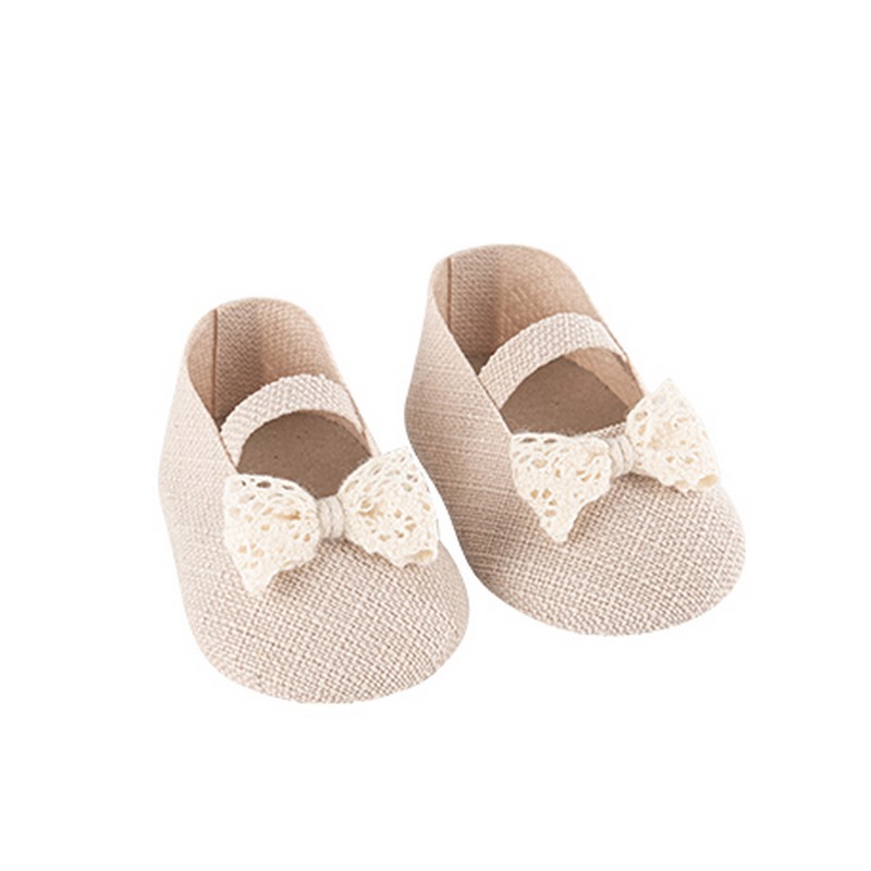 Baby Sko Cremehvid - 2 stk (8,5 x 4,5 cm) | Babyshower Centerpieces - Temashop