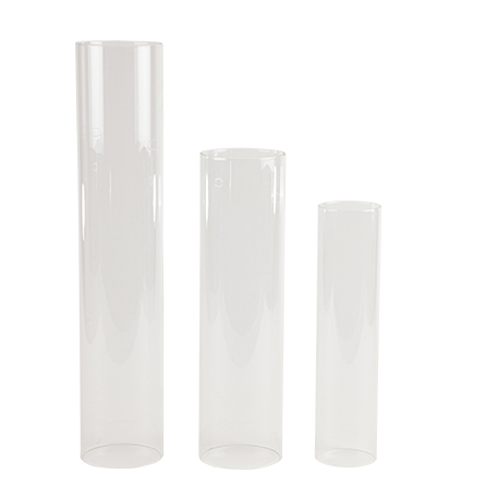 Glas Flammerør Klar - 3 stk (25 - 40 cm) - Temashop