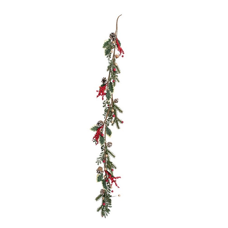 Fyrretræ & Bær Juleguirlande