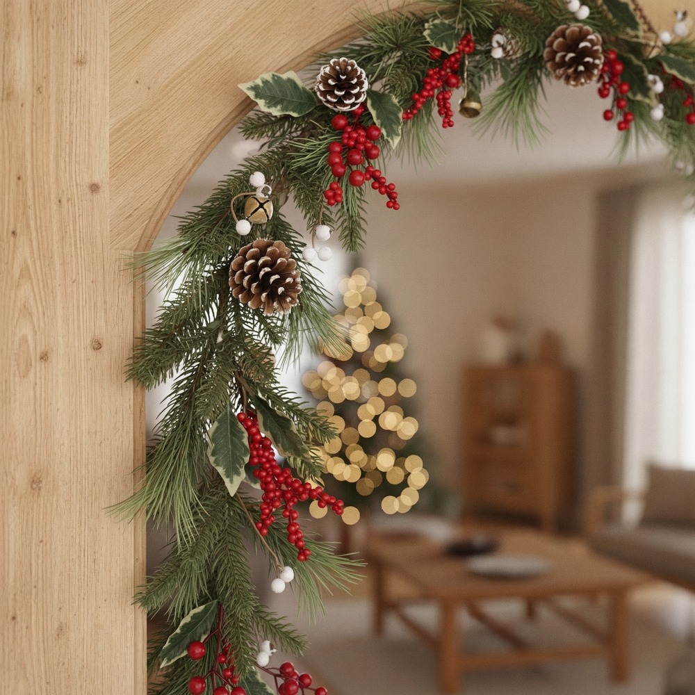 Fyrretræ & Bær Juleguirlande